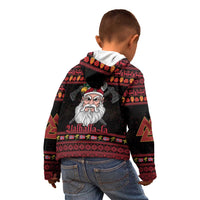 Norway Christmas Kid Hoodie Valhalla La La Viking Santa - Wonder Print Shop
