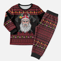 Norway Christmas Pajama Set Valhalla La La Viking Santa - Wonder Print Shop