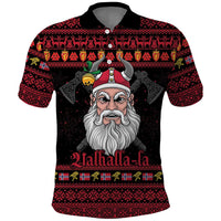 Norway Christmas Polo Shirt Valhalla La La Viking Santa - Wonder Print Shop