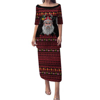 Norway Christmas Puletasi Valhalla La La Viking Santa - Wonder Print Shop