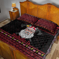 Norway Christmas Quilt Bed Set Valhalla La La Viking Santa - Wonder Print Shop