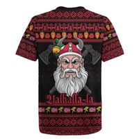 Norway Christmas Rugby Jersey Valhalla La La Viking Santa - Wonder Print Shop