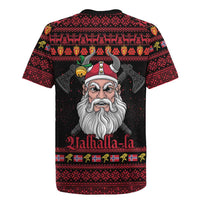 Norway Christmas Rugby Jersey Valhalla La La Viking Santa - Wonder Print Shop
