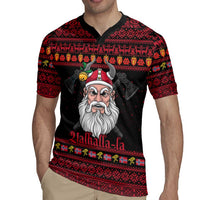 Norway Christmas Rugby Jersey Valhalla La La Viking Santa - Wonder Print Shop