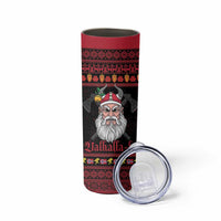 Norway Christmas Skinny Tumbler Valhalla La La Viking Santa - Wonder Print Shop