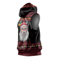 Norway Christmas Sleeveless Hoodie Valhalla La La Viking Santa - Wonder Print Shop