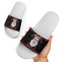 Norway Christmas Slide Sandals Valhalla La La Viking Santa - Wonder Print Shop