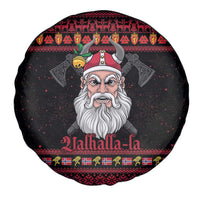 Norway Christmas Spare Tire Cover Valhalla La La Viking Santa - Wonder Print Shop