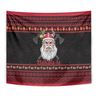 Norway Christmas Tapestry Valhalla La La Viking Santa - Wonder Print Shop