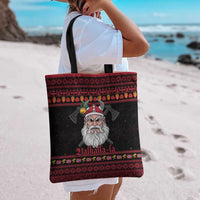 Norway Christmas Tote Bag Valhalla La La Viking Santa - Wonder Print Shop