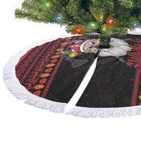 Norway Christmas Tree Skirt Valhalla La La Viking Santa - Wonder Print Shop