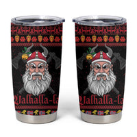 Norway Christmas Tumbler Cup Valhalla La La Viking Santa - Wonder Print Shop