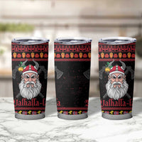 Norway Christmas Tumbler Cup Valhalla La La Viking Santa - Wonder Print Shop