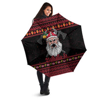 Norway Christmas Umbrella Valhalla La La Viking Santa - Wonder Print Shop