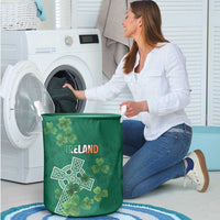 Ireland Cross Celtic Laundry Basket Irish Pride Shamrock - Wonder Print Shop