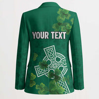 Ireland Cross Celtic Personalized Blazer Irish Pride Shamrock - Wonder Print Shop