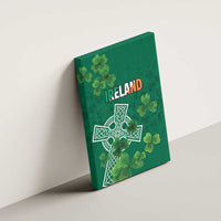 Ireland Cross Celtic Canvas Wall Art Irish Pride Shamrock - Wonder Print Shop