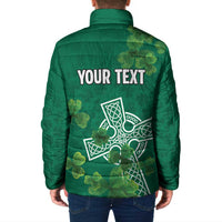 Ireland Cross Celtic Personalized Padded Jacket Irish Pride Shamrock - Wonder Print Shop
