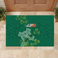 Ireland Cross Celtic Rubber Doormat Irish Pride Shamrock - Wonder Print Shop