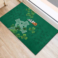 Ireland Cross Celtic Rubber Doormat Irish Pride Shamrock - Wonder Print Shop