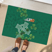 Ireland Cross Celtic Rubber Doormat Irish Pride Shamrock - Wonder Print Shop