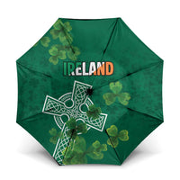 Ireland Cross Celtic Umbrella Irish Pride Shamrock - Wonder Print Shop