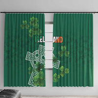 Ireland Cross Celtic Window Curtain Irish Pride Shamrock - Wonder Print Shop