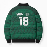 Custom Ireland Rugby Bomber Puffer Jacket Celtic Heritage - Wonder Print Shop