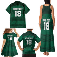 Custom Ireland Rugby Family Matching Tank Maxi Dress and Hawaiian Shirt Celtic Heritage - Wonder Print Shop