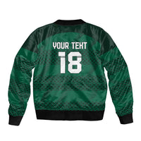 Custom Ireland Rugby Sleeve Zip Bomber Jacket Celtic Heritage - Wonder Print Shop