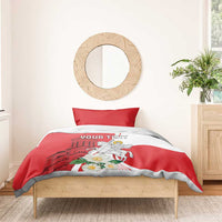 Personalized Georgia Independence Restoration Day Bedding Set Dzala Ertobashia Rosa Laevigata