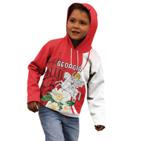 Personalized Georgia Independence Restoration Day Kid Hoodie Dzala Ertobashia Rosa Laevigata