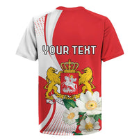 Personalized Georgia Independence Restoration Day Rugby Jersey Dzala Ertobashia Rosa Laevigata