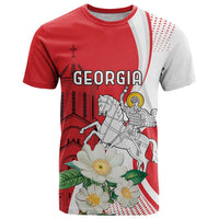 Personalized Georgia Independence Restoration Day T Shirt Dzala Ertobashia Rosa Laevigata