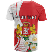 Personalized Georgia Independence Restoration Day T Shirt Dzala Ertobashia Rosa Laevigata