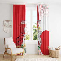 Personalized Georgia Independence Restoration Day Window Curtain Dzala Ertobashia Rosa Laevigata