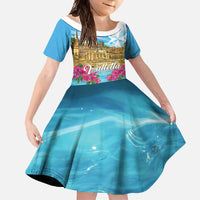 Personalized Malta Family Matching Short Sleeve Bodycon Dress and Hawaiian Shirt Valletta Capital Maltese Cross