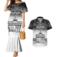 Personalized Germany Berlin Wall Couples Matching Mermaid Dress and Hawaiian Shirt Tag der Deutschen Einheit