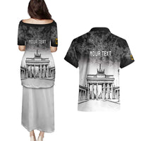 Personalized Germany Berlin Wall Couples Matching Puletasi and Hawaiian Shirt Tag der Deutschen Einheit