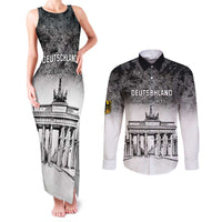 Personalized Germany Berlin Wall Couples Matching Tank Maxi Dress and Long Sleeve Button Shirt Tag der Deutschen Einheit