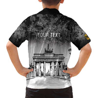 Personalized Germany Berlin Wall Family Matching Long Sleeve Bodycon Dress and Hawaiian Shirt Tag der Deutschen Einheit