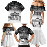 Personalized Germany Berlin Wall Family Matching Mermaid Dress and Hawaiian Shirt Tag der Deutschen Einheit