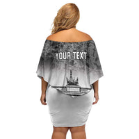 Personalized Germany Berlin Wall Family Matching Off Shoulder Short Dress and Hawaiian Shirt Tag der Deutschen Einheit