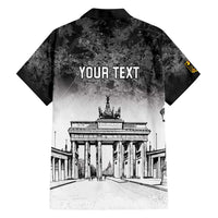 Personalized Germany Berlin Wall Family Matching Short Sleeve Bodycon Dress and Hawaiian Shirt Tag der Deutschen Einheit