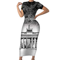 Personalized Germany Berlin Wall Family Matching Short Sleeve Bodycon Dress and Hawaiian Shirt Tag der Deutschen Einheit