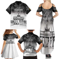 Personalized Germany Berlin Wall Family Matching Summer Maxi Dress and Hawaiian Shirt Tag der Deutschen Einheit