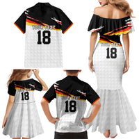 Custom Germany Football Family Matching Mermaid Dress and Hawaiian Shirt Come On DFB-Team