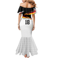 Custom Germany Football Family Matching Mermaid Dress and Hawaiian Shirt Come On DFB-Team