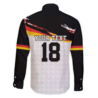 Custom Germany Football Family Matching Off Shoulder Short Dress and Hawaiian Shirt Come On DFB-Team