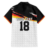 Custom Germany Football Family Matching Short Sleeve Bodycon Dress and Hawaiian Shirt Come On DFB-Team